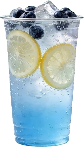 Blueberry lemon soda